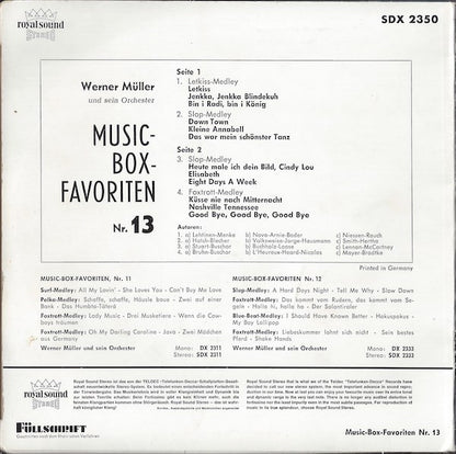 Werner Müller Und Sein Orchester : Music-Box-Favoriten Nr. 13 (7", EP)