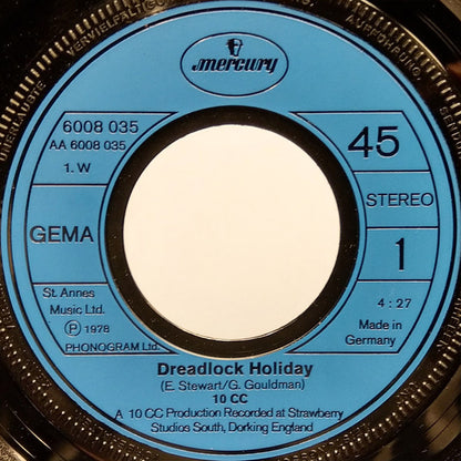 10cc : Dreadlock Holiday (7", Single)