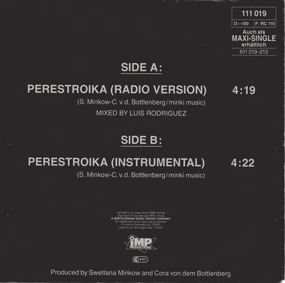 Garbo : Perestroika (7", Single)