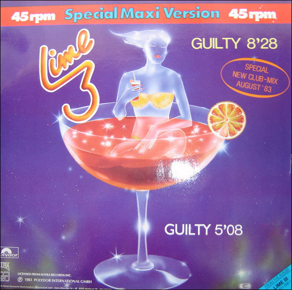 Lime (2) : Guilty (Special New Club-Mix) (12", Maxi)