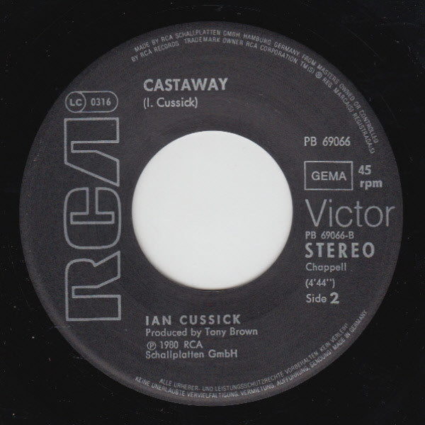 Ian Cussick : I Read Your Letter (7")