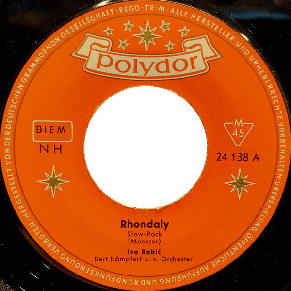 Ivo Robić : Rhondaly / Muli-Song (7", Single, Mono)