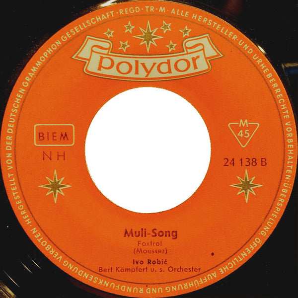 Ivo Robić : Rhondaly / Muli-Song (7", Single, Mono)