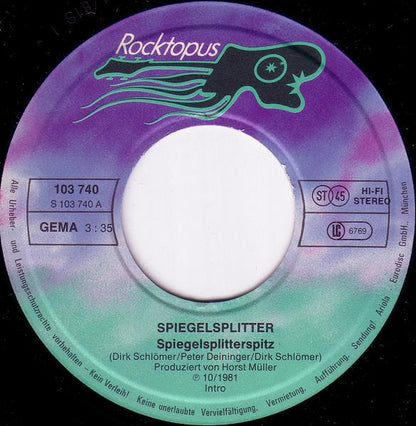 Spiegelsplitter : Spiegelsplitterspitz / Pillemann (Fass Mich An) (7", Single)