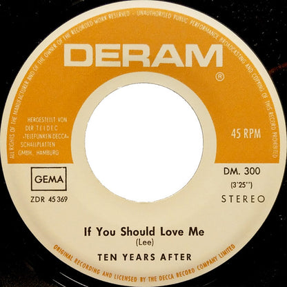 Ten Years After : Love Like A Man (7", Single)