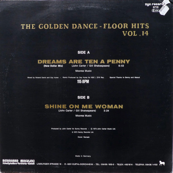 Kincade : The Golden Dance-Floor Hits Vol. 14 (12", Maxi)