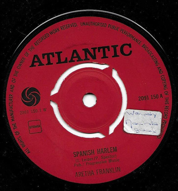 Aretha Franklin : Spanish Harlem (7", Single, Pus)