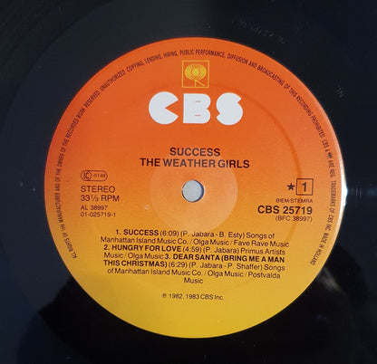 The Weather Girls : Success (LP, Album)