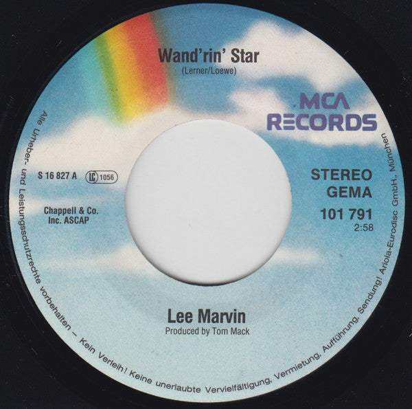 Lee Marvin : Wand'rin' Star / Best Things (7", Single, RE)