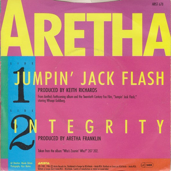 Aretha Franklin : Jumpin' Jack Flash (7", Single)