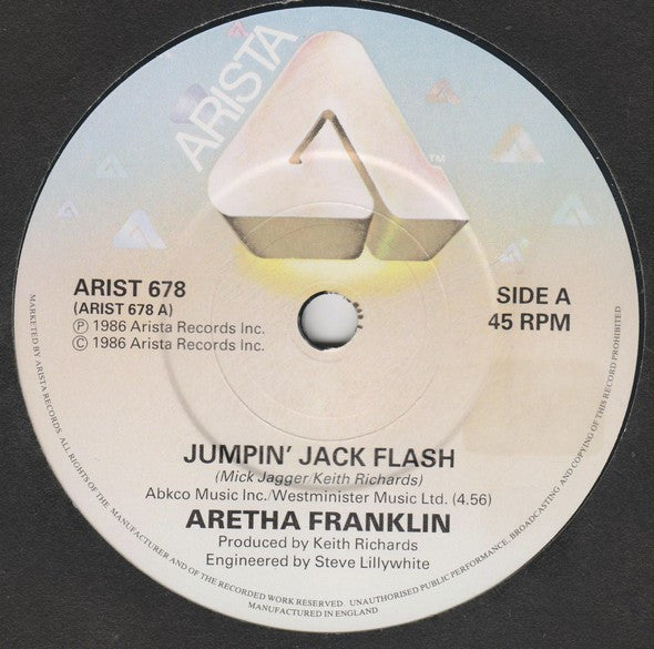 Aretha Franklin : Jumpin' Jack Flash (7", Single)