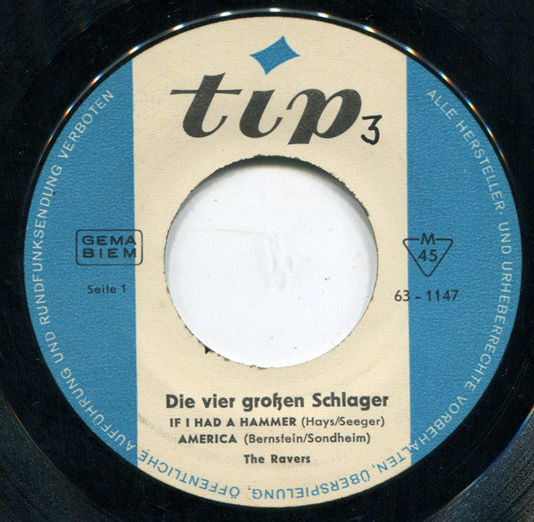 The Ravers (4) : 4 Große Schlager (7", EP)