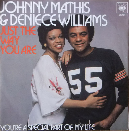 Johnny Mathis & Deniece Williams : Just The Way You Are (7")