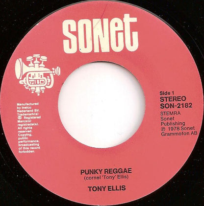 Tony Ellis : Punky Reggae (7")