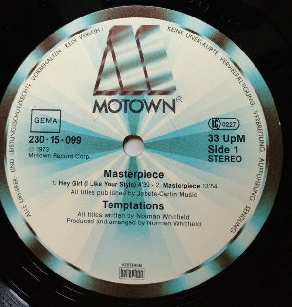 The Temptations : Masterpiece (LP, Album, RE)