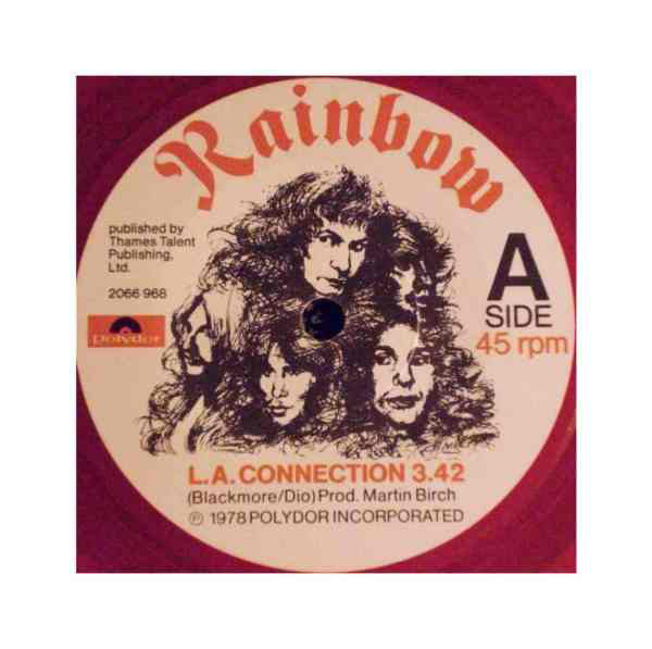 Rainbow : L.A. Connection (7", Single, Red)