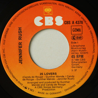 Jennifer Rush : 25 Lovers / Surrender (7", Single)