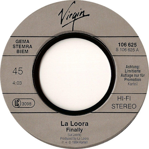 La Loora : Finally (7", Single, Ltd, Promo)