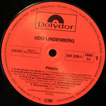 Udo Lindenberg : Phönix (LP, Album)