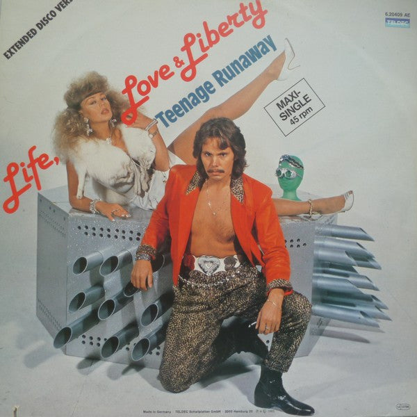 Life, Love & Liberty : Teenage Runaway (12", Maxi, Gre)