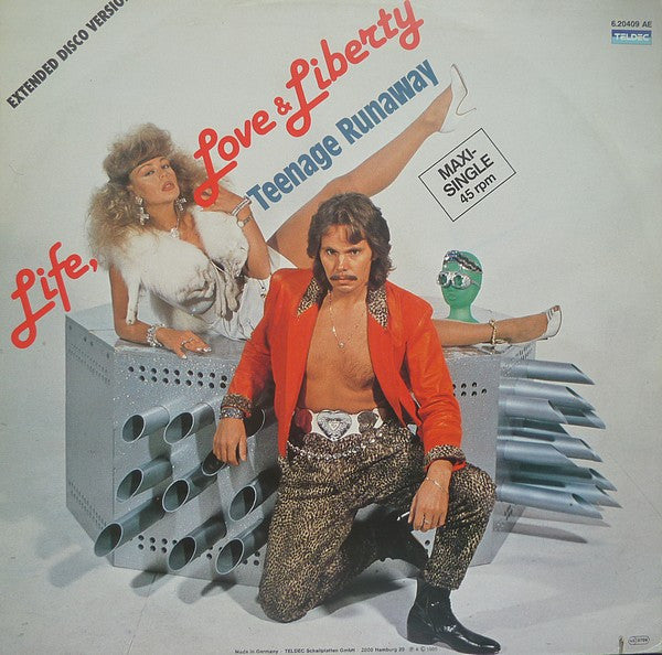 Life, Love & Liberty : Teenage Runaway (12", Maxi, Gre)