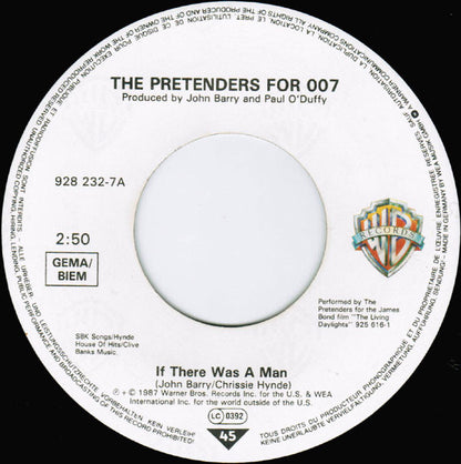 The Pretenders : If There Was A Man (7", Single)