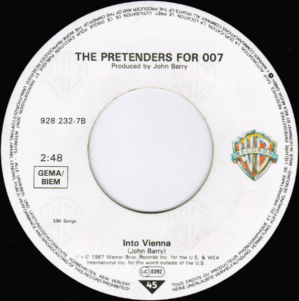 The Pretenders : If There Was A Man (7", Single)