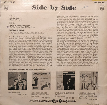 The Four Lads With Claude Thornhill And His Orchestra : Side By Side (7", EP, Mono)