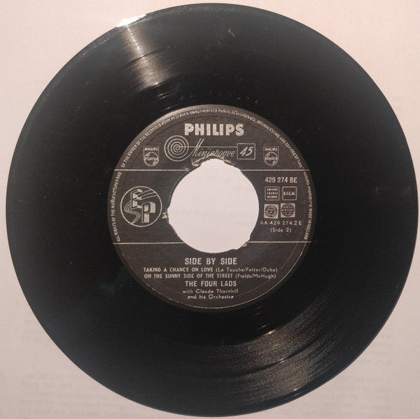 The Four Lads With Claude Thornhill And His Orchestra : Side By Side (7", EP, Mono)