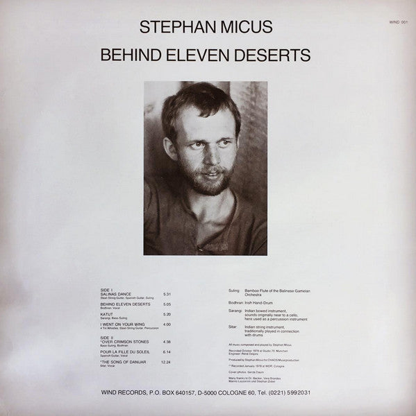 Stephan Micus : Behind Eleven Deserts (LP, Album)