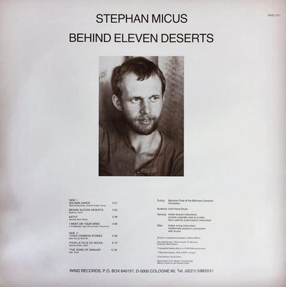 Stephan Micus : Behind Eleven Deserts (LP, Album)