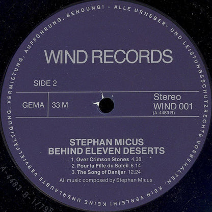 Stephan Micus : Behind Eleven Deserts (LP, Album)