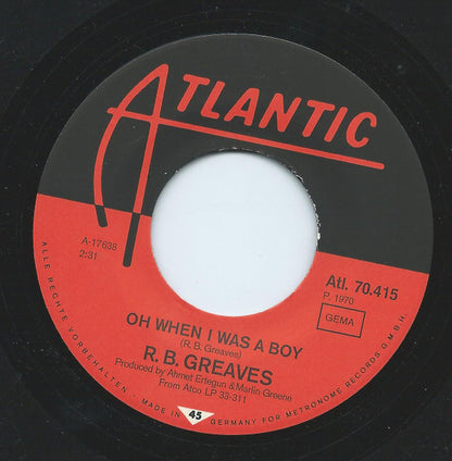 R.B. Greaves : Always Something There To Remind Me (7")