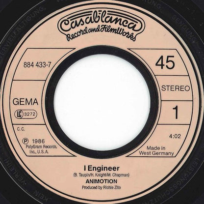 Animotion : I Engineer (7", Single)