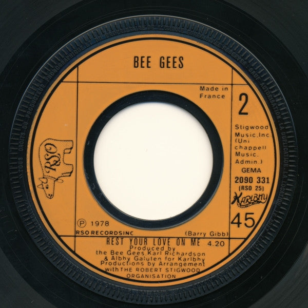 Bee Gees : Too Much Heaven (7", Single)