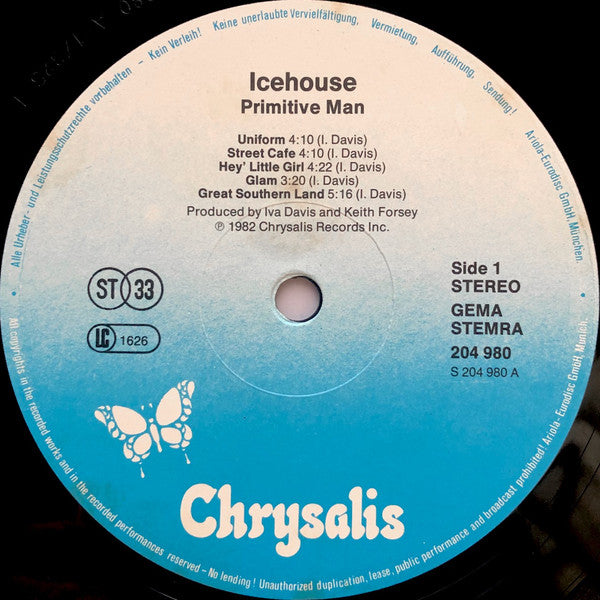 Icehouse : Primitive Man (LP, Album)