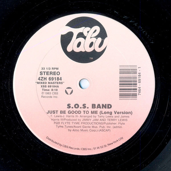 The S.O.S. Band / Sharon Ridley : Just Be Good To Me / Changin' (12", RE, RM)