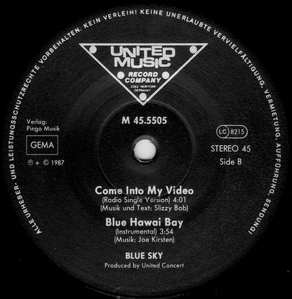 Blue Sky (5) : Come Into My Video (12")