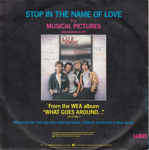 The Hollies : Stop In The Name Of Love (7", Single)