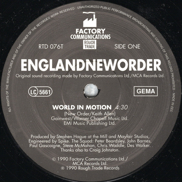 New Order : World In Motion... (12", Single)