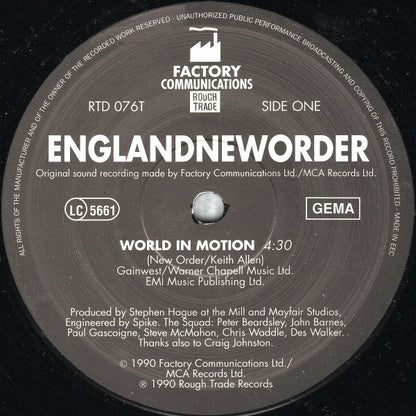 New Order : World In Motion... (12", Single)