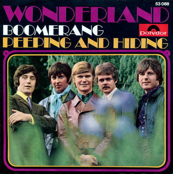 Wonderland (8) : Boomerang  / Peeping And Hiding (7", Single, Mono)