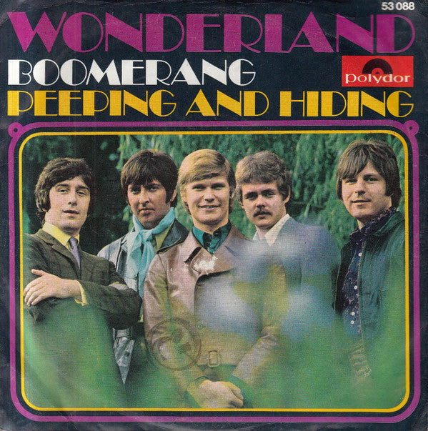 Wonderland (8) : Boomerang  / Peeping And Hiding (7", Single, Mono)