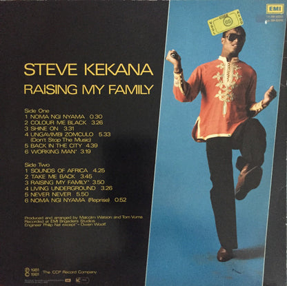 Steve Kekana : Raising My Family (LP, Album)