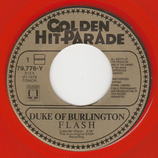 The Duke Of Burlington : Flash / Devil's Trillo (7", Single, Tra)