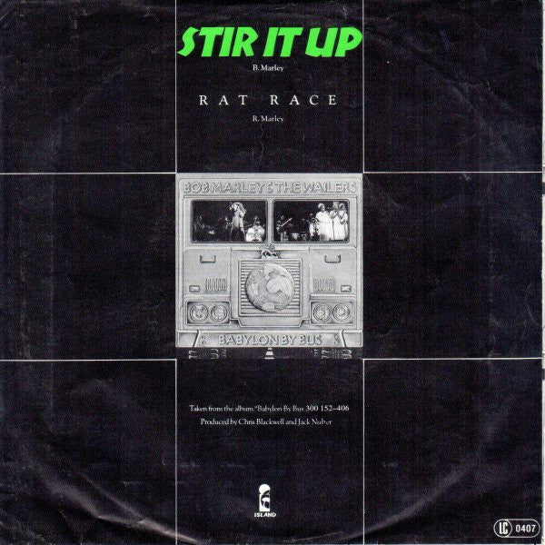 Bob Marley & The Wailers : Stir It Up (7", Single)