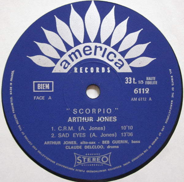 Arthur Jones : Scorpio (LP, Album)