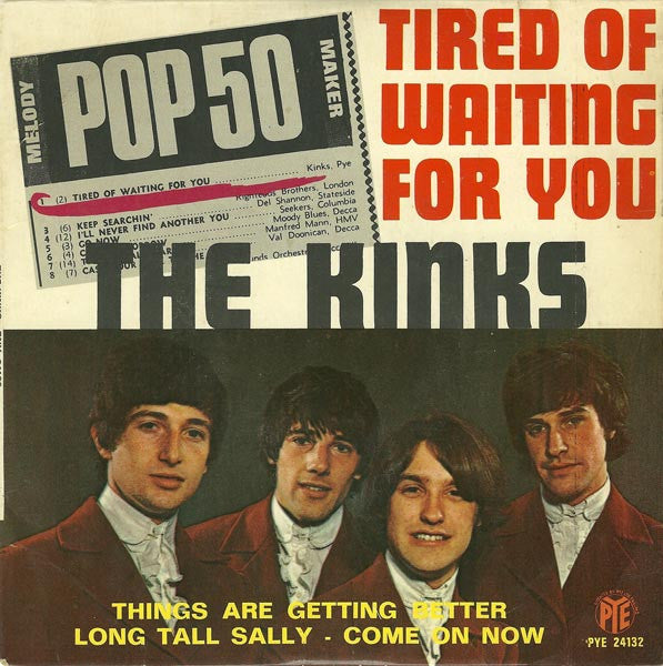 The Kinks : Tired Of Waiting For You (7", EP)