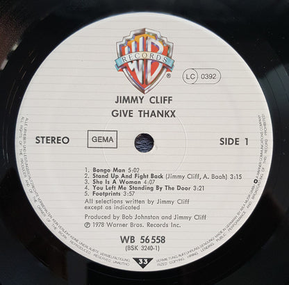 Jimmy Cliff : Give Thankx (LP, Album)