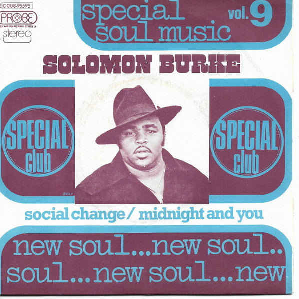 Solomon Burke : Social Change / Midnight And You (7", Single)